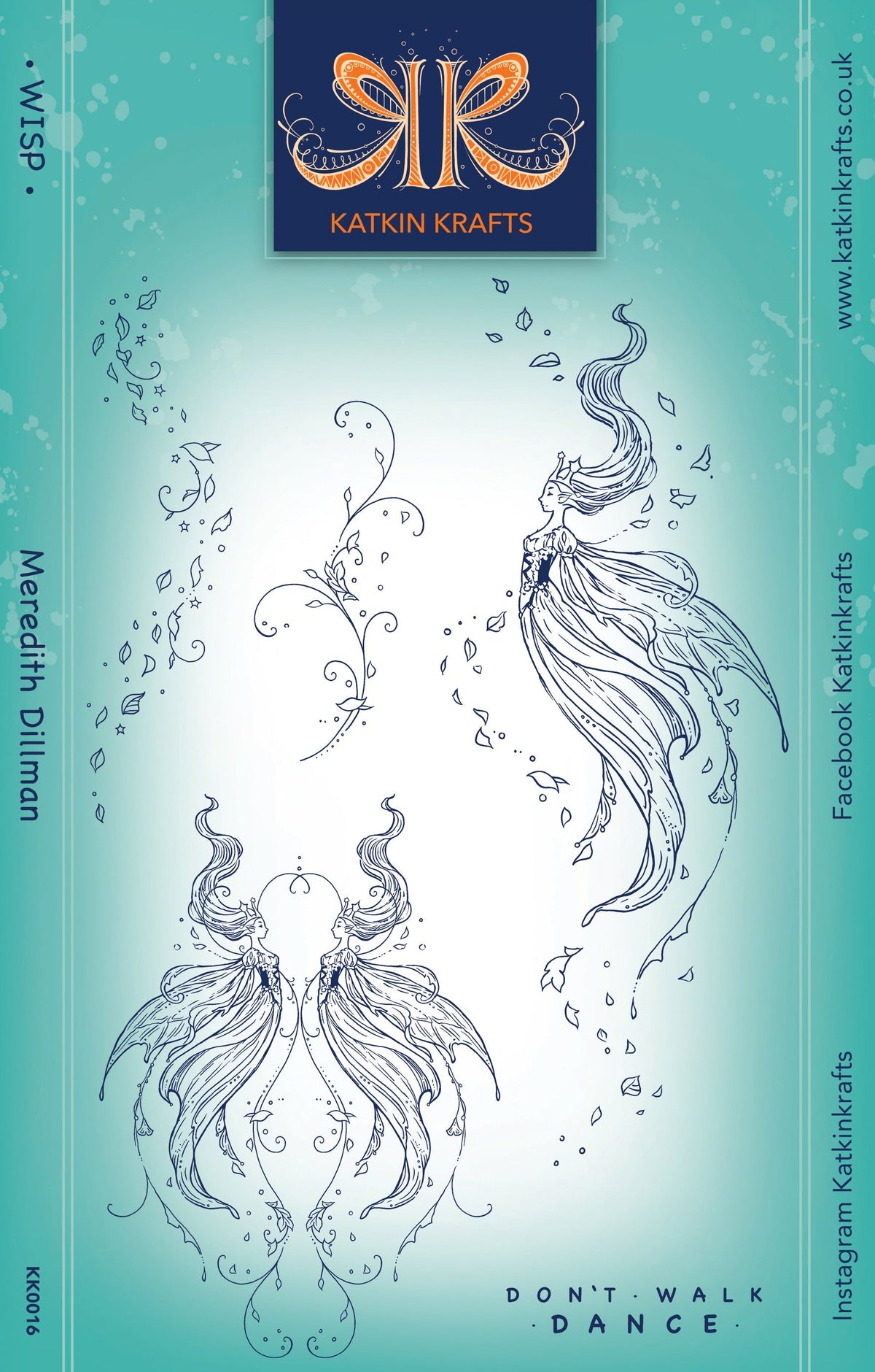 Katkin Krafts Wisp 6 in x 8 in Clear Stamp Set-1