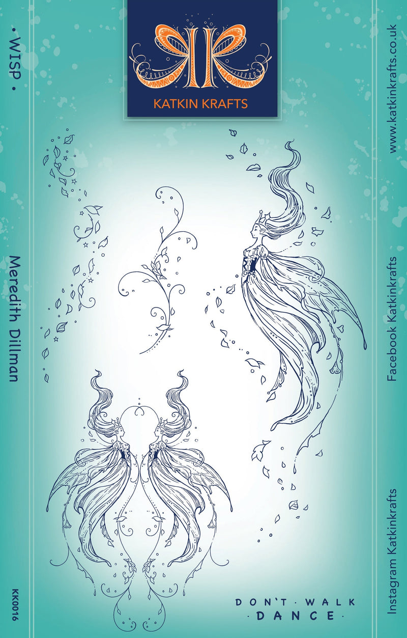 Katkin Krafts Wisp 6 in x 8 in Clear Stamp Set-1