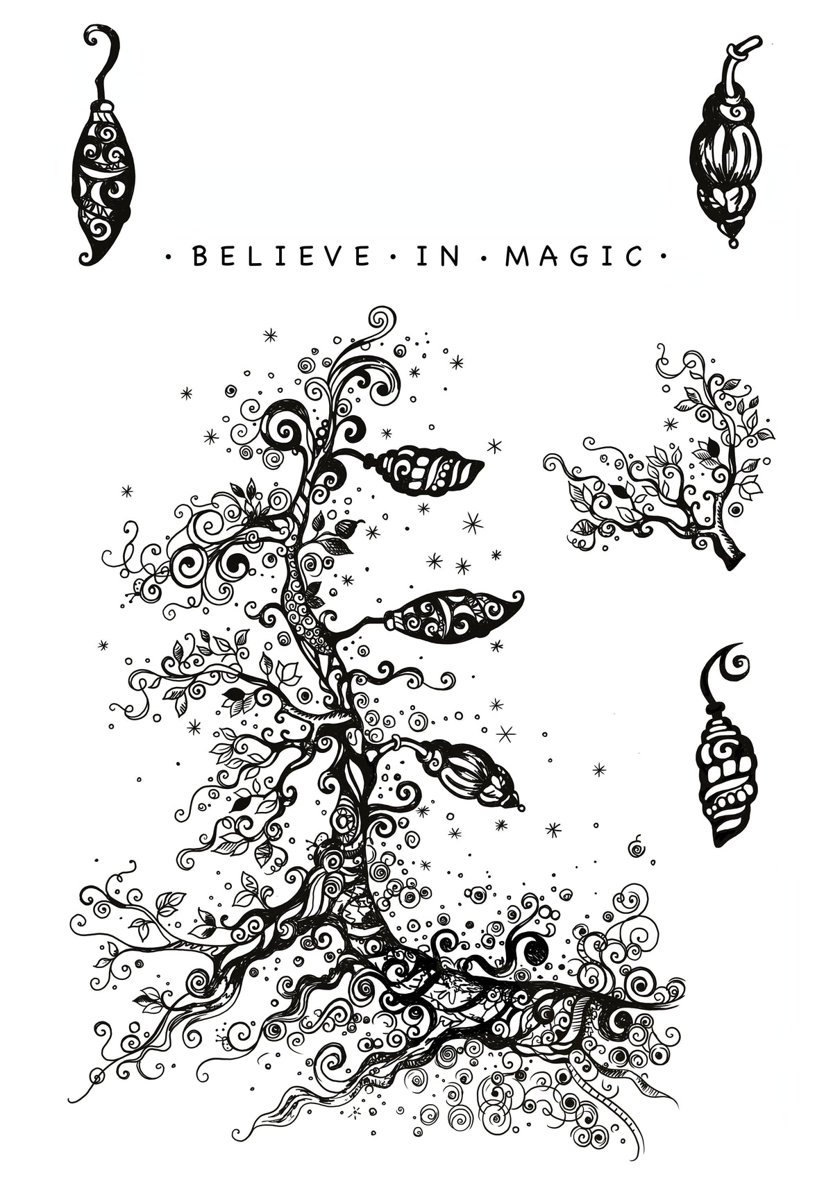 Katkin Krafts Cocoon 6 in x 8 in Clear Stamp Set-10