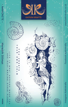 Katkin Krafts Kit de tampons transparents Ammonite 6 po x 8 po-1