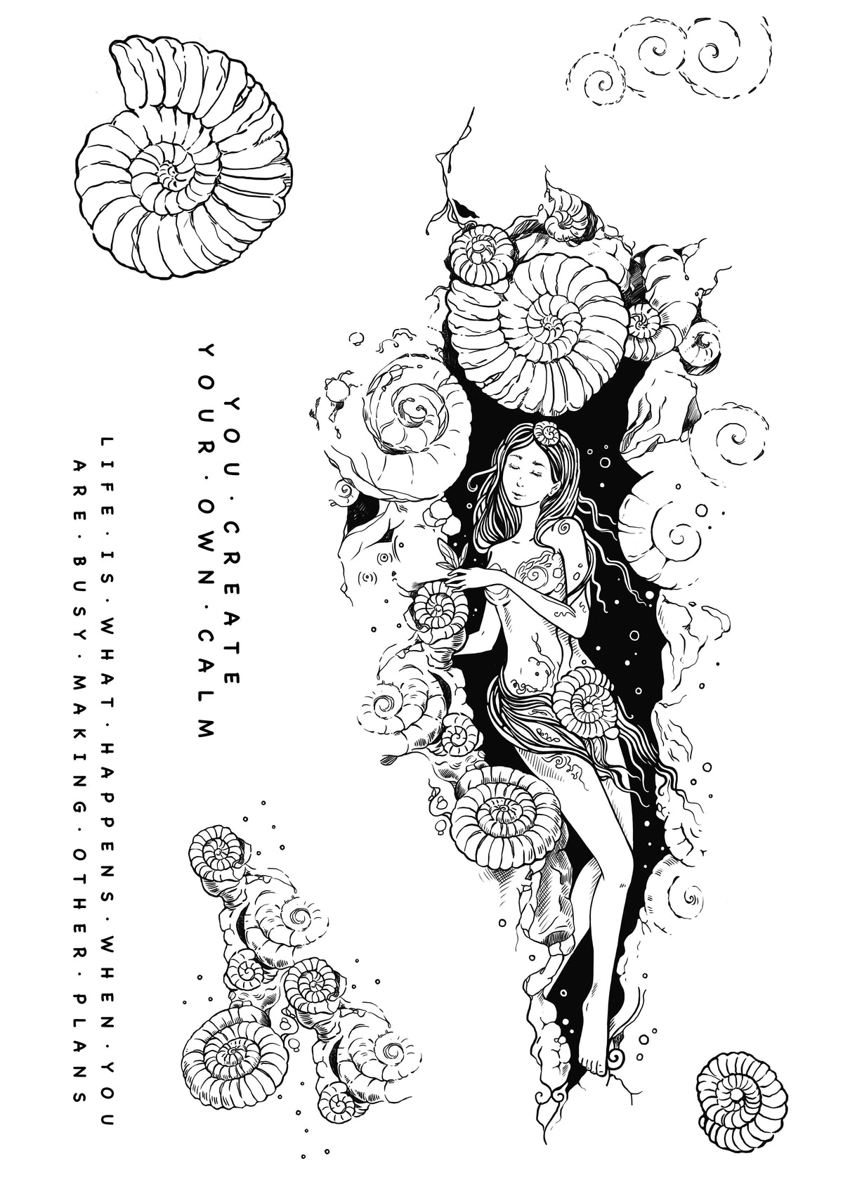 Katkin Krafts Kit de tampons transparents Ammonite 6 po x 8 po-11