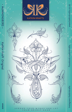 Tampons transparents Katkin Krafts Colibri 6 x 8 po-1