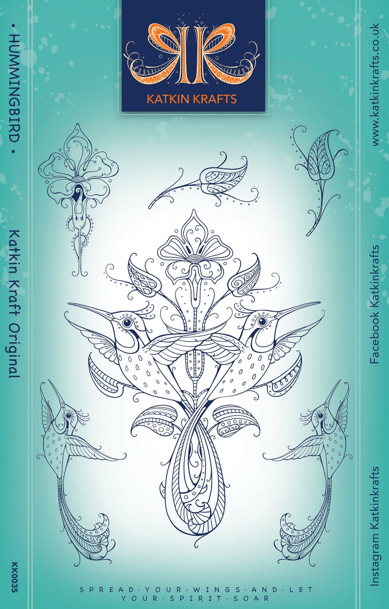 Tampons transparents Katkin Krafts Colibri 6 x 8 po-1