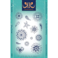 Katkin Krafts Full Bloom 6 in x 8 in Clear Stamp Set-1