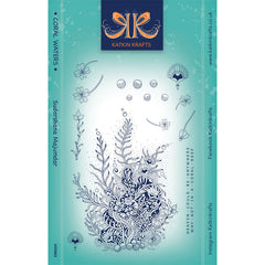Juego de sellos transparentes Katkin Krafts Coral Waters de 6 x 8 pulgadas-1