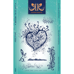 Katkin Kraft Love Is All Around Lot de tampons transparents 6 po x 8 po-1