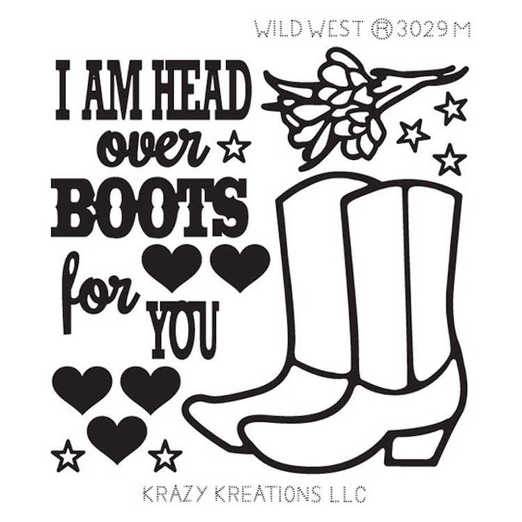 Krazy Kreations Sticker - Wild West-1