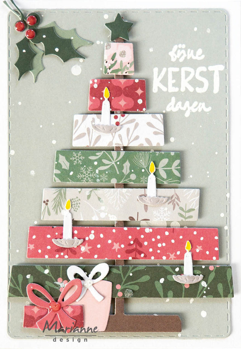 Marianne Design Collectables Die - Wooden Christmas Tree-2