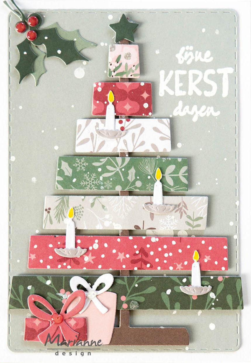 Marianne Design Collectables Die - Wooden Christmas Tree-2