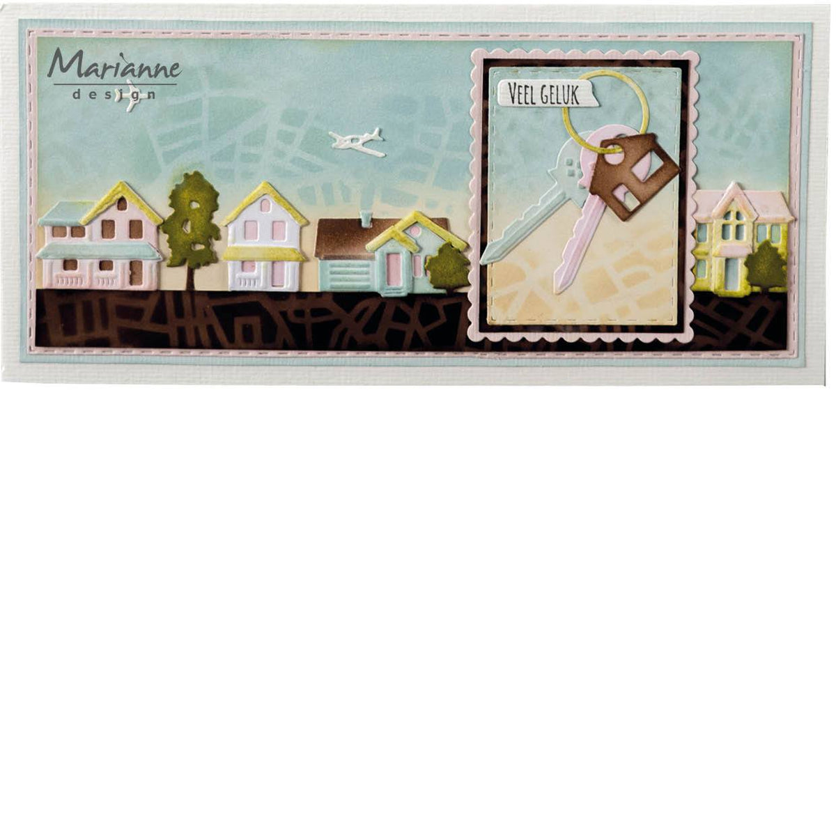 Marianne Design Mask Stencil - A4 - Slimline City-2