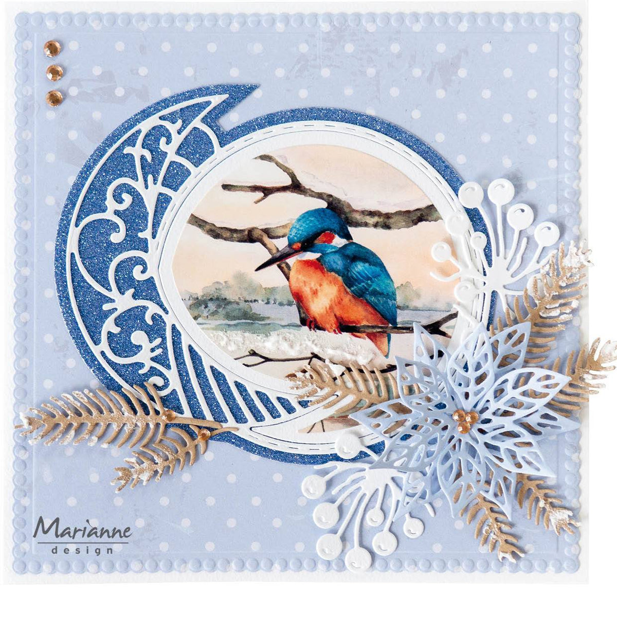 Marianne Design A4 Cutting Sheet - Mattie's Mooiste Birds In Winter-2