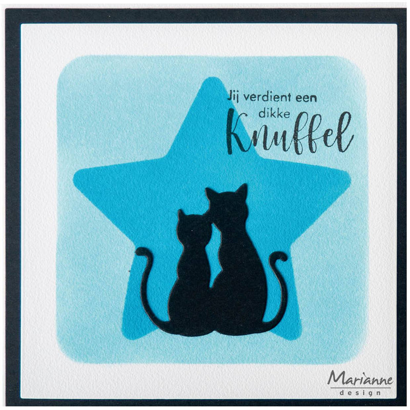 Marianne Design Mask Stencil - A4 - Squares & Stars-2