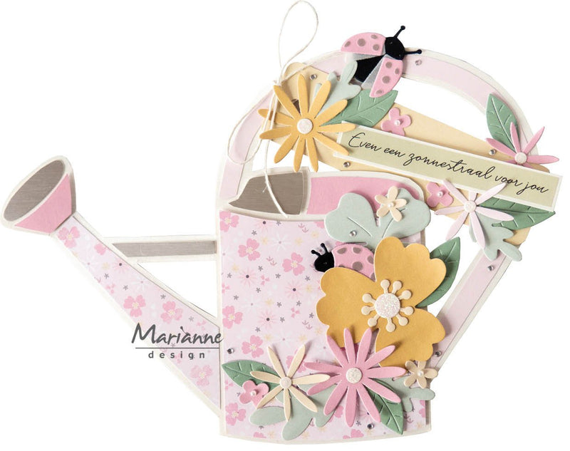 Marianne Design Craft Stencil - Watering Can By Marleen-2