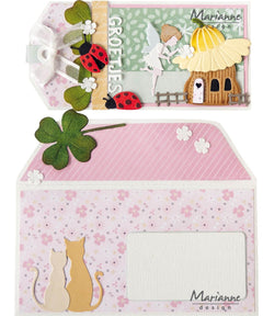 Marianne Design Craft Stencil - Mini-Slimline Envelope-3