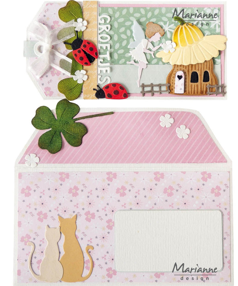 Marianne Design Craft Stencil - Mini-Slimline Envelope-3