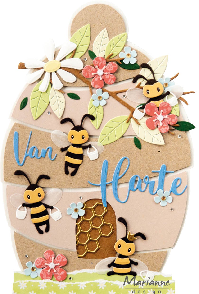Marianne Design Craft Stencil - Beehive By Marleen-2