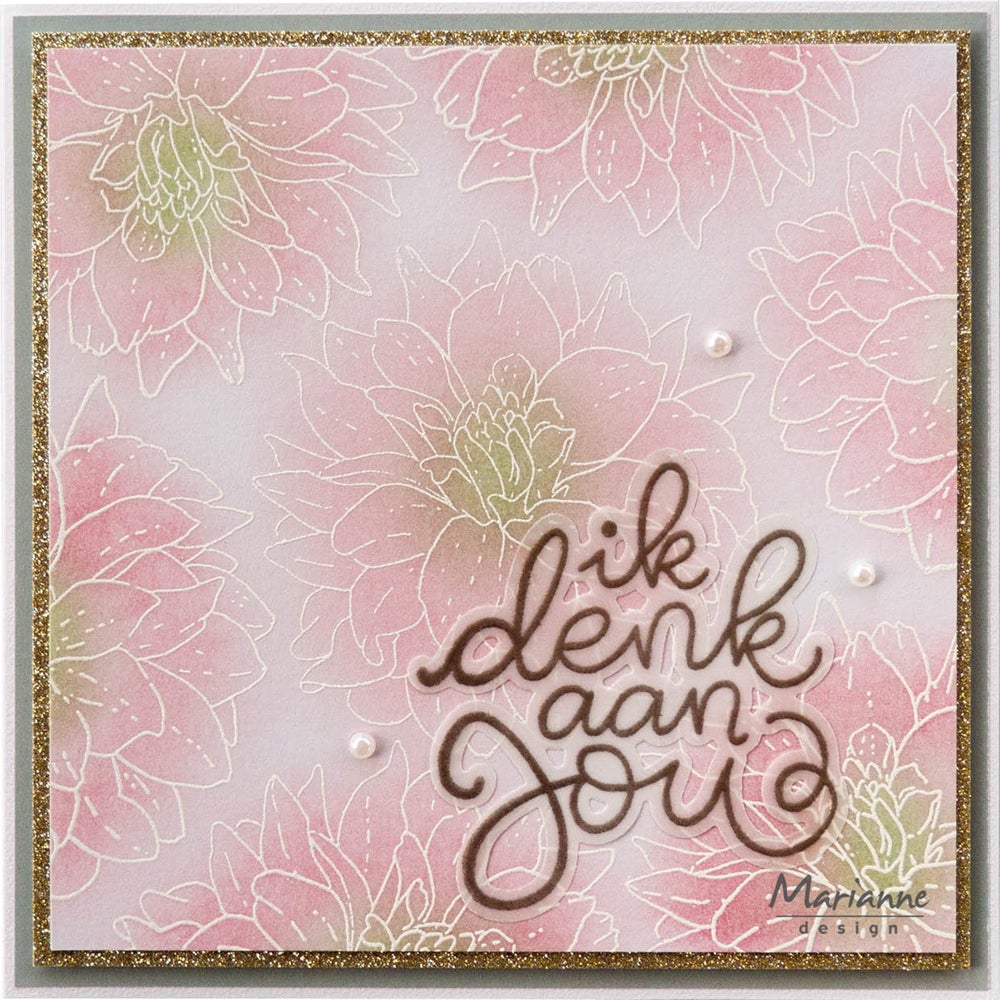 Marianne Design Tiny's Flowers - Dahlia Stamp & Die Set-2