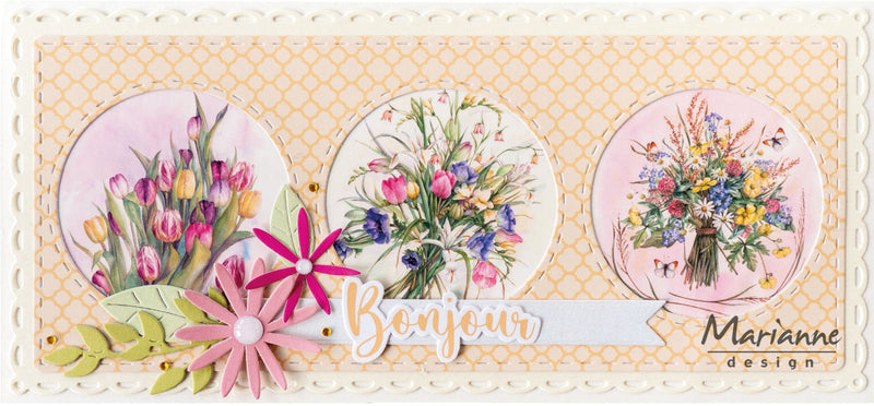 Marianne Design A4 Cutting Sheet - Mattie's Mini's - Bouquets-3