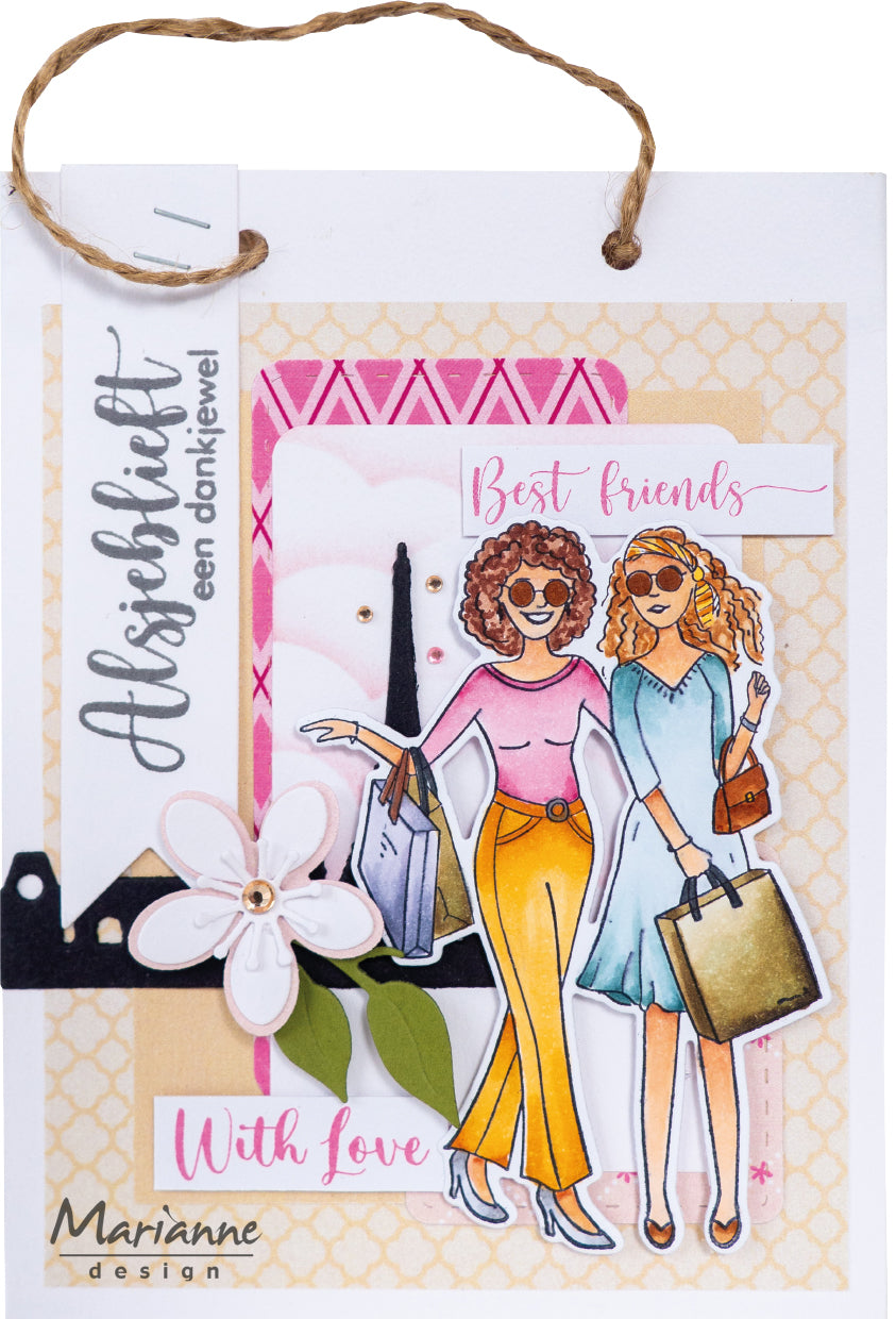 Marianne Design Craft Stencil - A4 - Shopping Bag-5