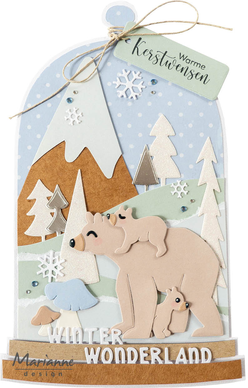 Marianne Design Craftables Die -  Let It Snow Circle By Marleen-5