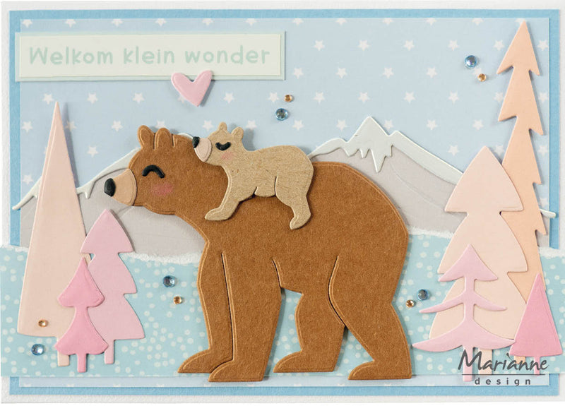 Marianne Design Craftables Die - Bears By Marleen-4