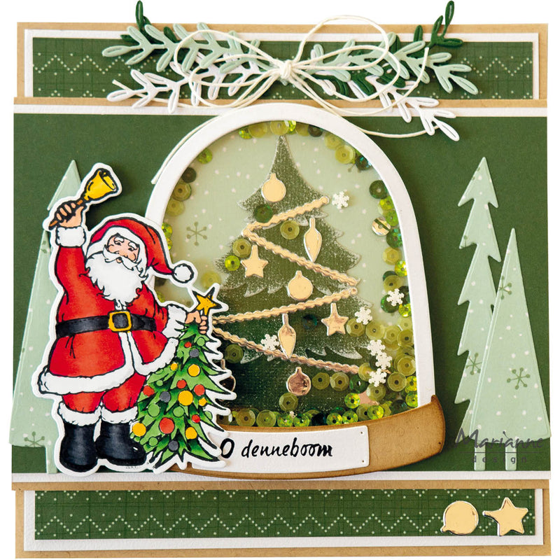Marianne Design Stamp & Die Set - Hetty's Santa-2