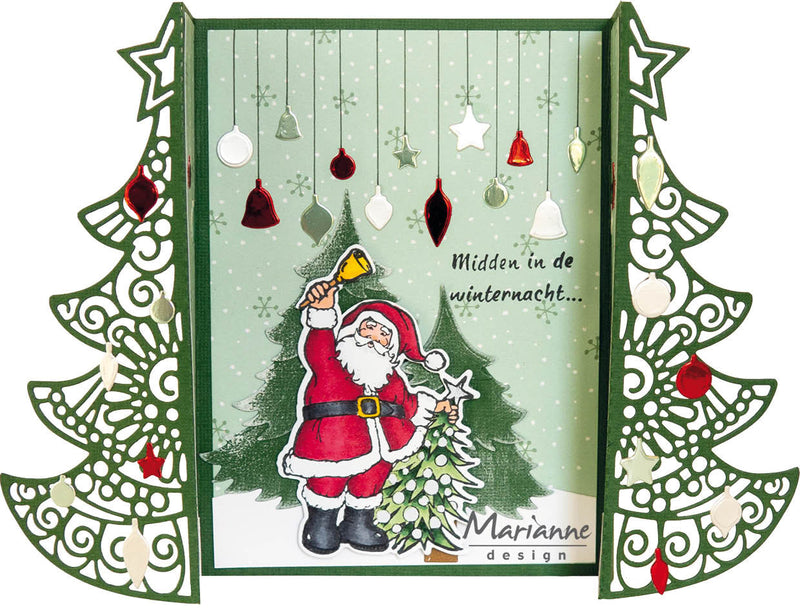 Marianne Design Stamp & Die Set - Hetty's Santa-3