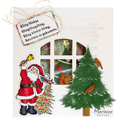 Marianne Design Stamp & Die Set - Hetty's Santa-4