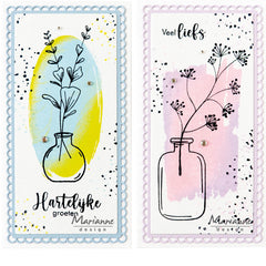 Marianne Design Clear Stamp - Silhouette Art Oval-3