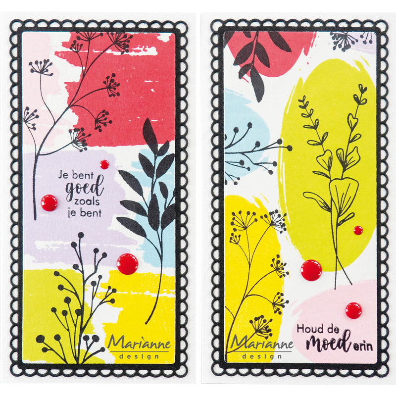 Marianne Design Clear Stamp - Silhouette Art Oval-2