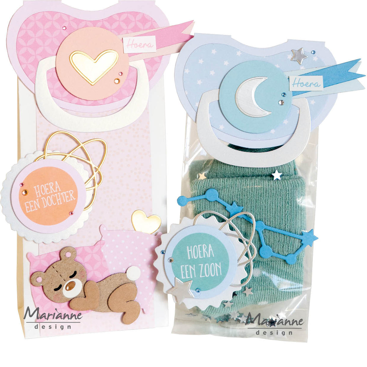 Marianne Design Collectables Die - Bagtopper Pacifier By Marleen-2