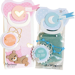Marianne Design Collectables Die - Bagtopper Pacifier By Marleen-2
