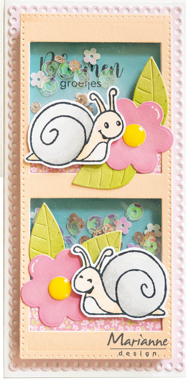 Marianne Design Craftables Die - Slimline Flowers-4