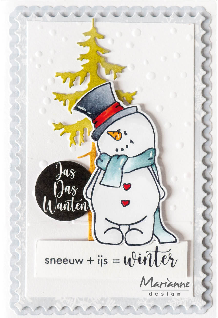 Marianne Design Craftables Die - Winter Rectangle-2