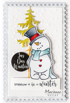Marianne Design Craftables Die - Winter Rectangle-2