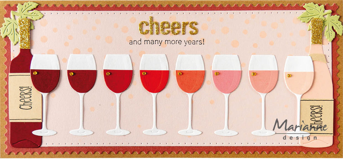 Marianne Design Creatables Die - Wine Tasting-3