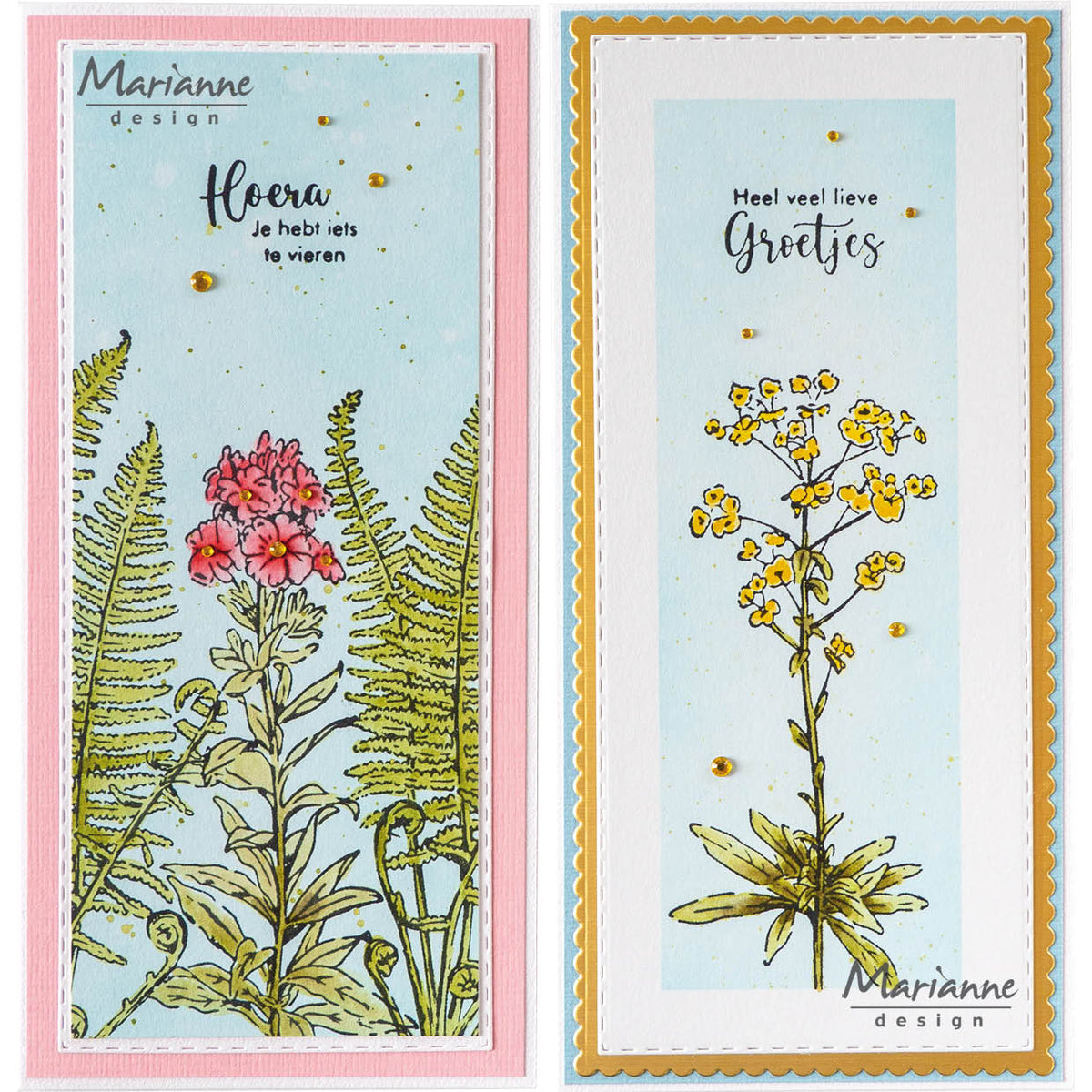 Marianne Design Clear Stamp - Tiny's Borders - Euphorbia-2