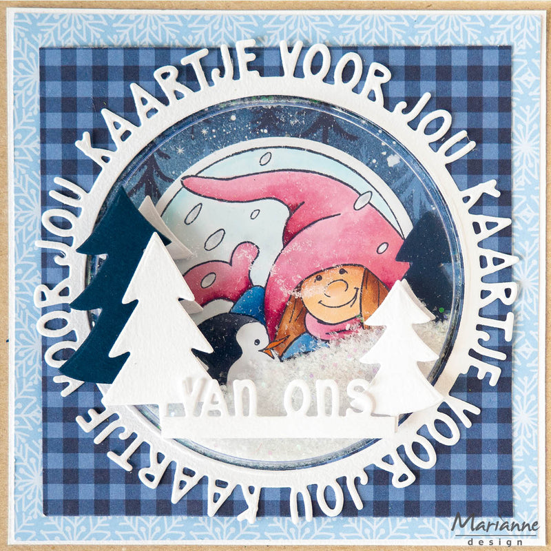 Marianne Design Clear Stamp - Le gnome et le pingouin d'Hetty-2