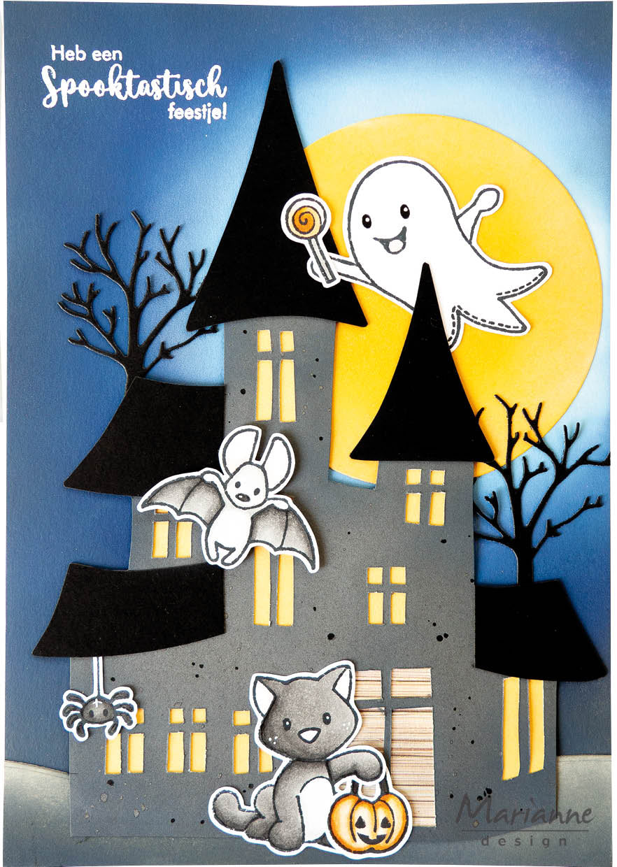 Marianne Design Stamp & Die Set - Eline's Animals - Halloween-2