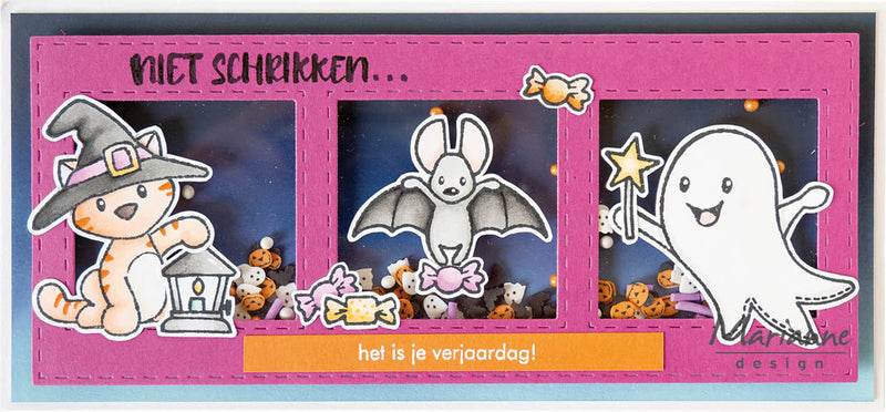 Marianne Design Stamp & Die Set - Eline's Animals - Halloween-3
