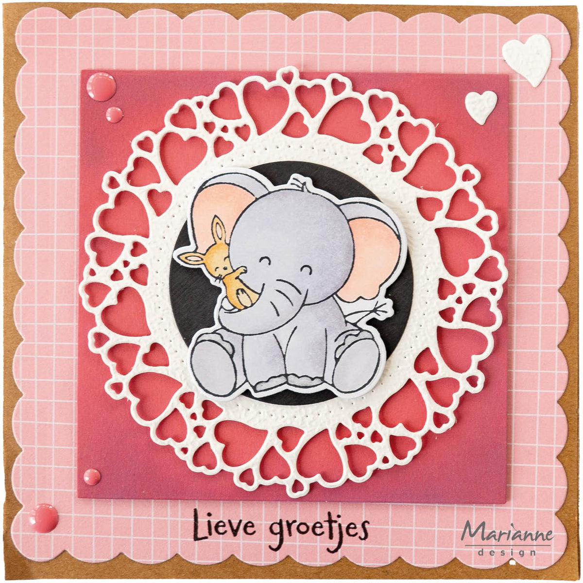 Marianne Design Craftables Matrice de découpe - Cercle de cœurs-2