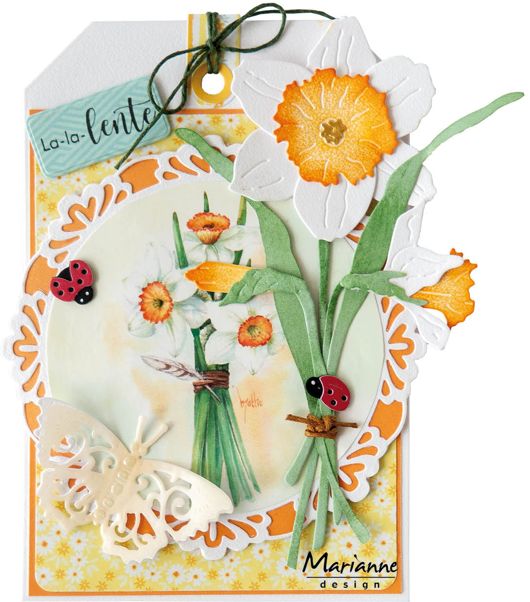 Marianne Design Feuille de découpe A4 - Mattie's Mooiste - Bulbes à fleurs-2