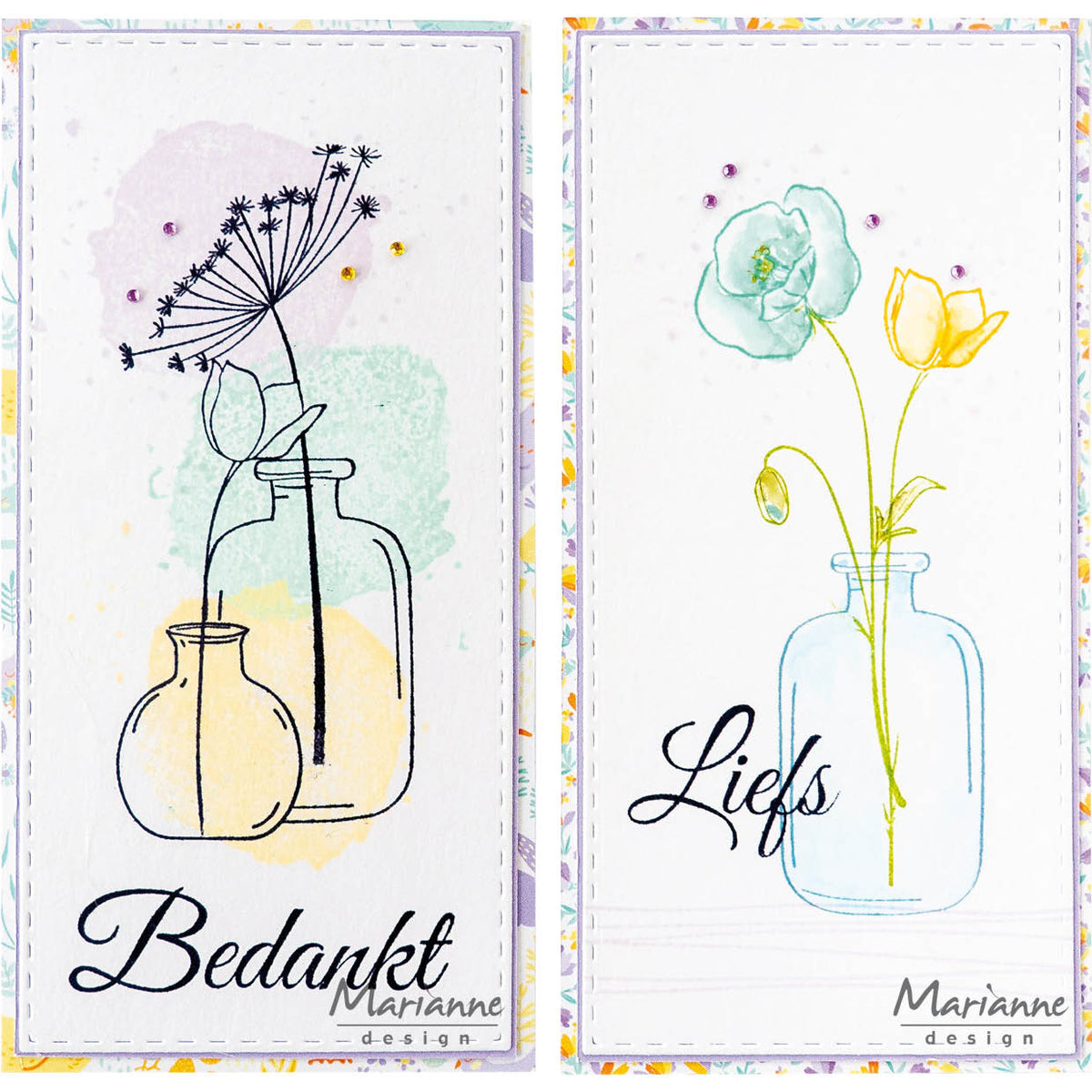 Marianne Design Clear Stamp - Silhouette Art - Coquelicot-2