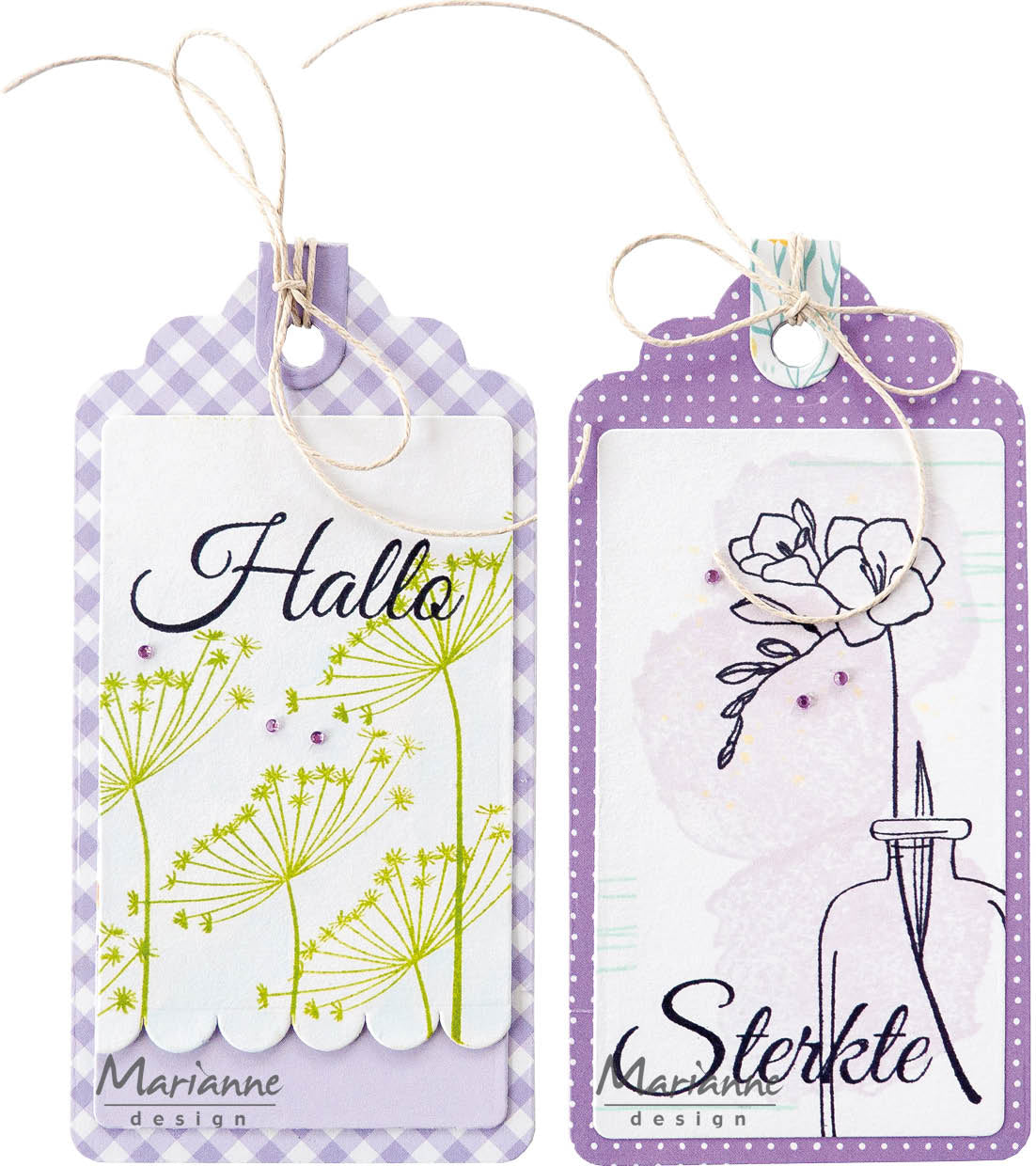 Sello transparente Marianne Design - Silhouette Art - Fresia-3