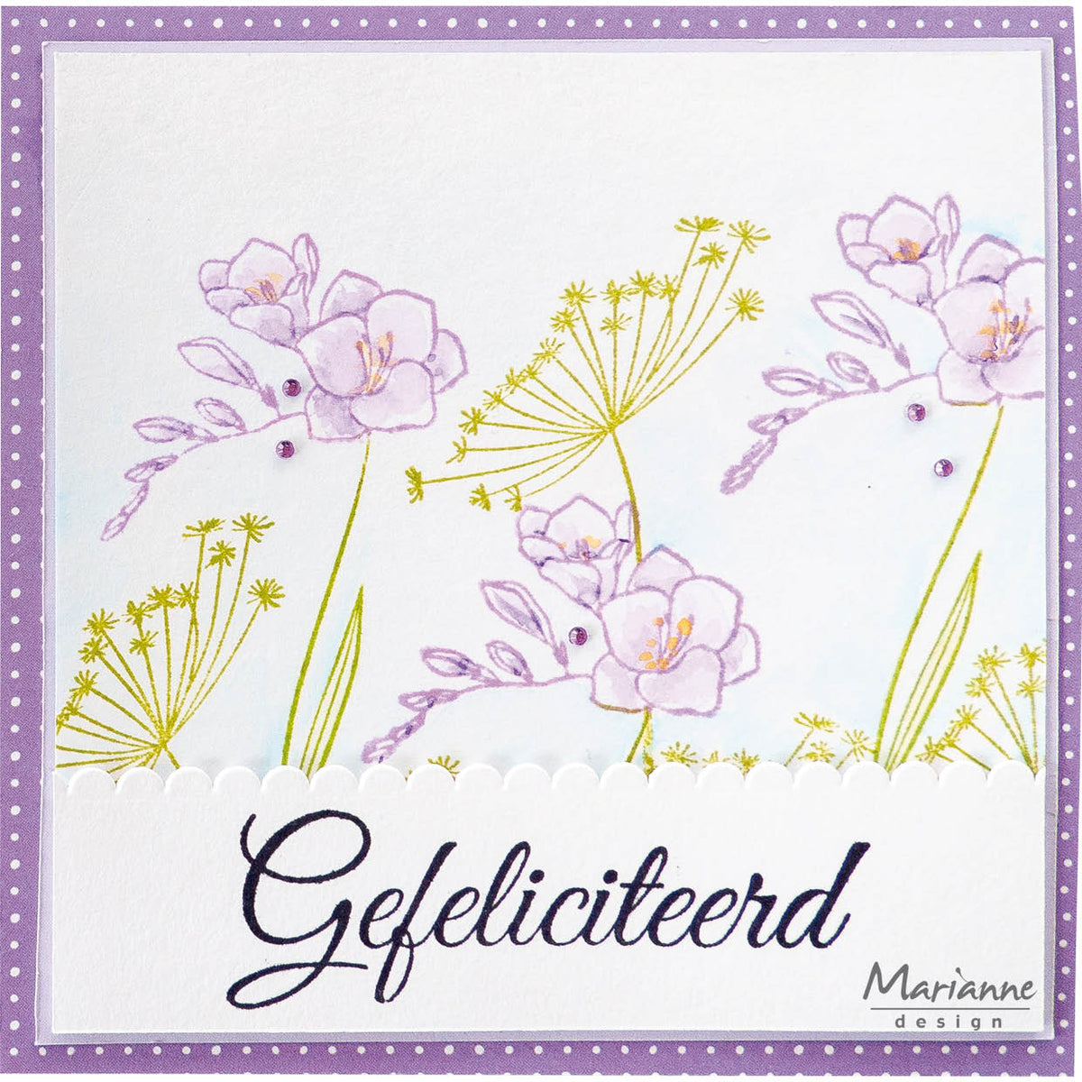 Sello transparente Marianne Design - Silhouette Art - Fresia-4