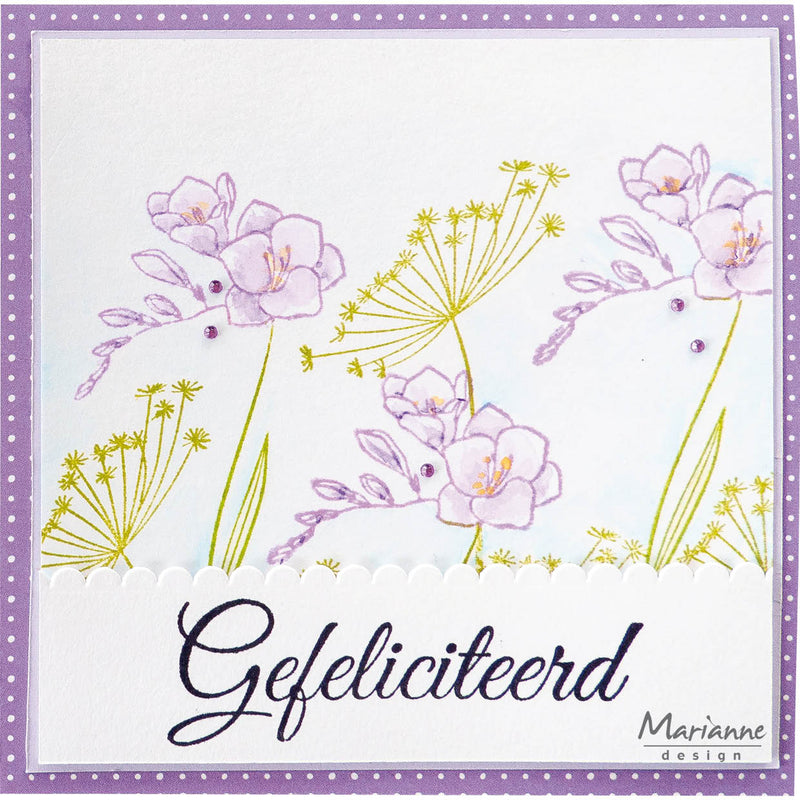 Sello transparente Marianne Design - Silhouette Art - Fresia-4
