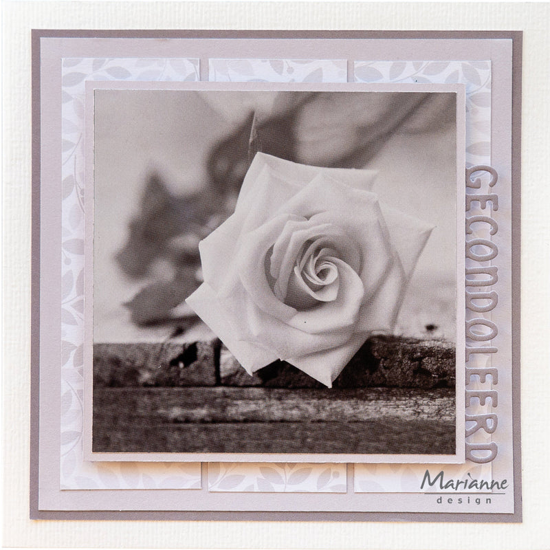 Marianne Design A4 Cutting Sheet - Serenity Flowers-2