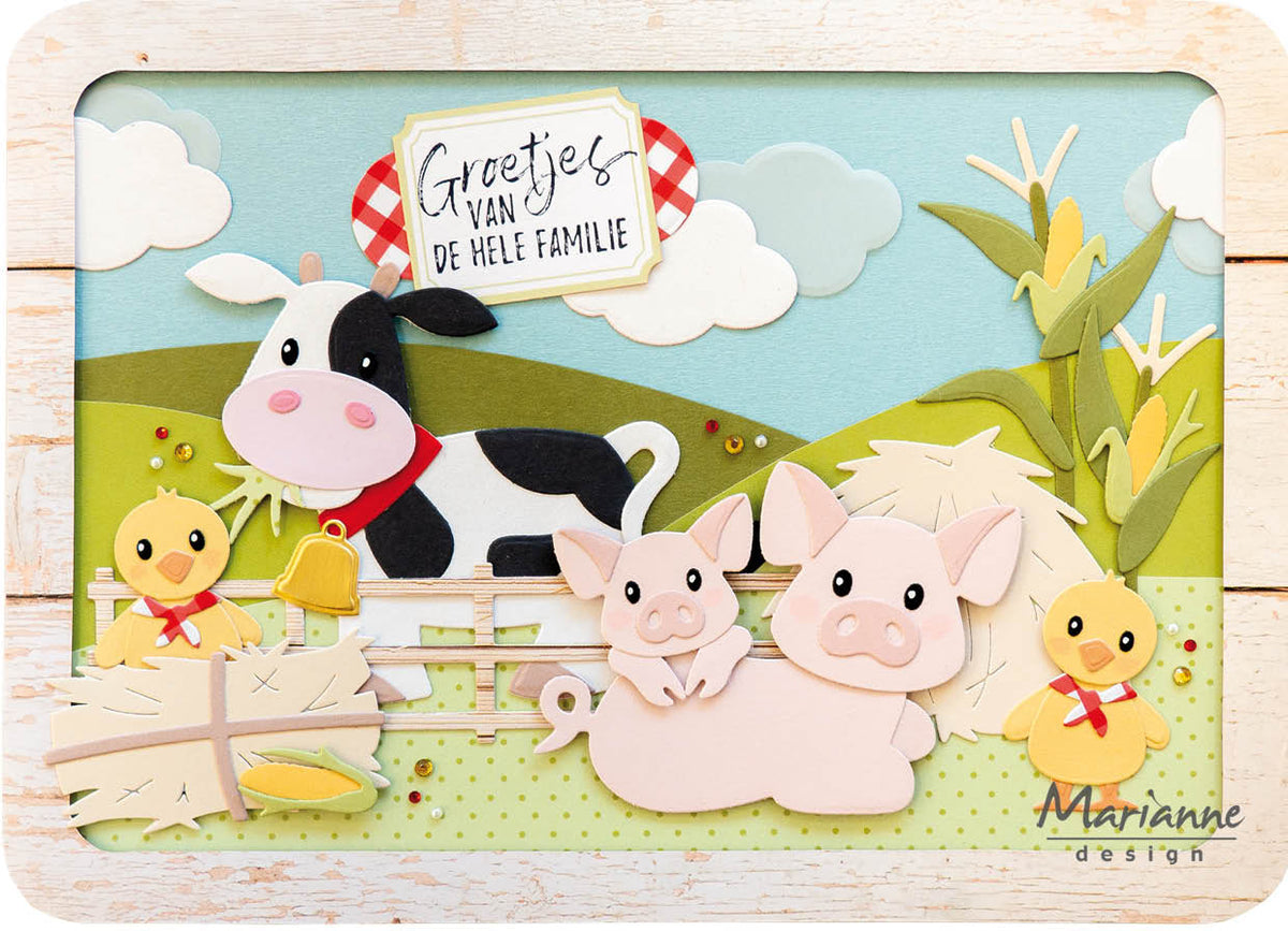 Marianne Design Collectables Die - Eline's Pig Family-2