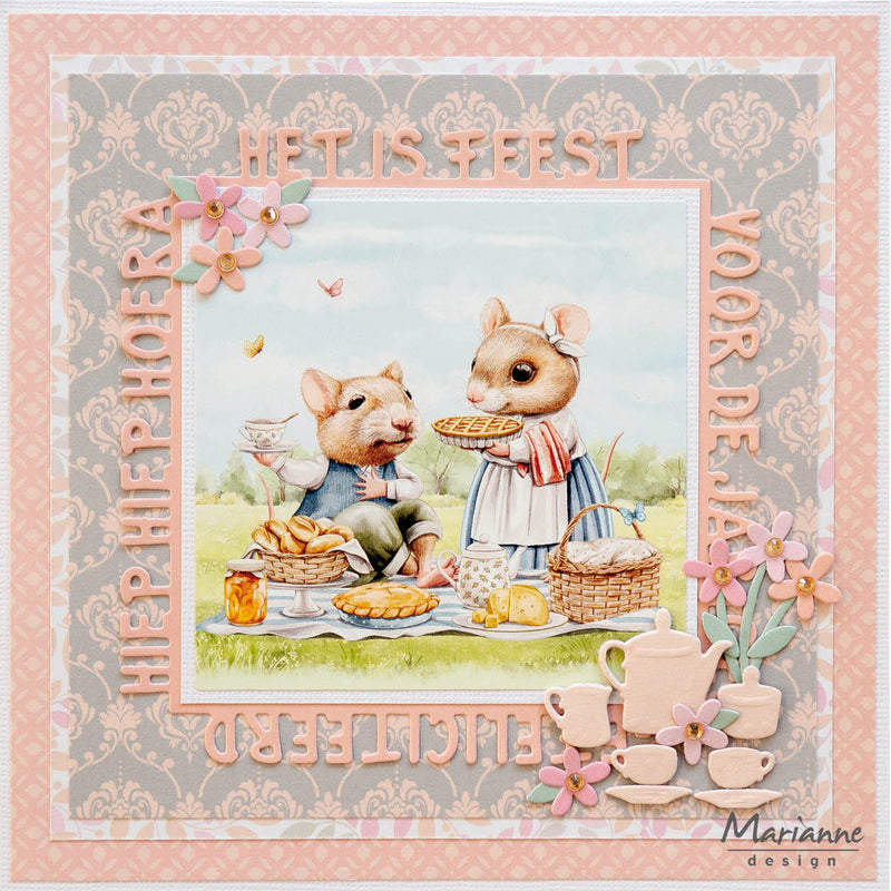 Marianne Design A4 Cutting Sheet - Picnic In The Park-2