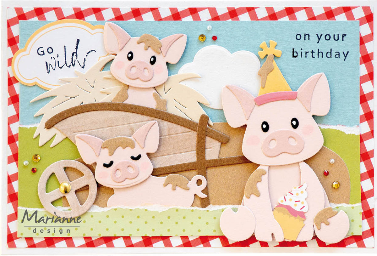 Marianne Design Collectables Die - Eline's Pig Family-4